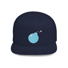 Load image into Gallery viewer, idnote Bomb Icon Flat Bill Snapback in various colors