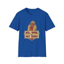Load image into Gallery viewer, "Will Work for Hot Dogs" Retro Graphic Tee