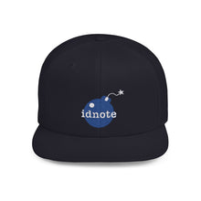 Load image into Gallery viewer, Idnote Blue Logo Flat Bill Snapback
