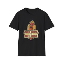 Load image into Gallery viewer, "Will Work for Hot Dogs" Retro Graphic Tee