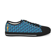 Load image into Gallery viewer, Secret Agency Icon Men's Low Top Sneakers in Blue