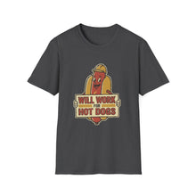 Load image into Gallery viewer, "Will Work for Hot Dogs" Retro Graphic Tee