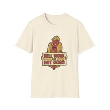 Load image into Gallery viewer, "Will Work for Hot Dogs" Retro Graphic Tee