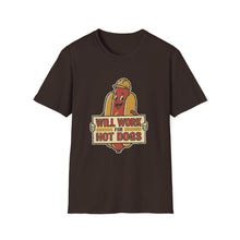 Load image into Gallery viewer, "Will Work for Hot Dogs" Retro Graphic Tee