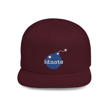 Load image into Gallery viewer, Idnote Blue Logo Flat Bill Snapback