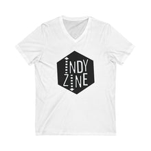 Load image into Gallery viewer, IndyZine Unisex V-Neck Tee – Stylish Graphic Tee for Indies of all kinds
