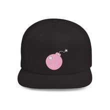 Load image into Gallery viewer, idnote Bomb Icon Flat Bill Snapback in various colors
