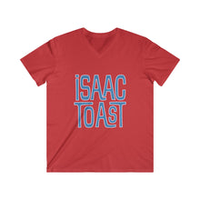 Load image into Gallery viewer, A Men's Cut Fitted V-Neck Short Sleeve Tee with new Isaac Toast logo in Various Color Ways
