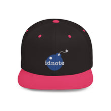 Load image into Gallery viewer, Idnote Blue Logo Flat Bill Snapback

