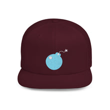 Load image into Gallery viewer, idnote Bomb Icon Flat Bill Snapback in various colors
