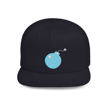 Load image into Gallery viewer, idnote Bomb Icon Flat Bill Snapback in various colors
