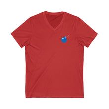 Load image into Gallery viewer, Idnote Bomb Icon Unisex Jersey Short Sleeve V-Neck Tee in various colors
