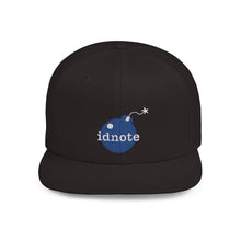 Load image into Gallery viewer, Idnote Blue Logo Flat Bill Snapback
