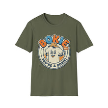 Load image into Gallery viewer, Bokie Retro Cartoon T-Shirt — "You're a Bokie!" Vintage Mascot Tee
