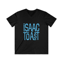 Load image into Gallery viewer, A Men's Cut Fitted V-Neck Short Sleeve Tee with new Isaac Toast logo in Various Color Ways
