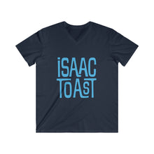 Load image into Gallery viewer, A Men's Cut Fitted V-Neck Short Sleeve Tee with new Isaac Toast logo in Various Color Ways
