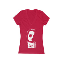 Load image into Gallery viewer, Isaac Toast Women's Jersey Short Sleeve Deep V-Neck Tee
