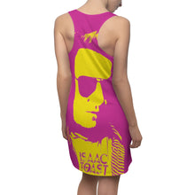 Load image into Gallery viewer, An Isaac Toast Racerback Dress in Fuchsia and Yellow
