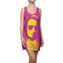 Load image into Gallery viewer, An Isaac Toast Racerback Dress in Fuchsia and Yellow
