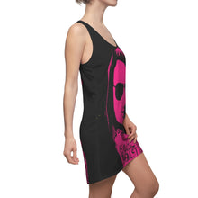 Load image into Gallery viewer, An Isaac Toast Racerback Dress in Black and Fuchsia
