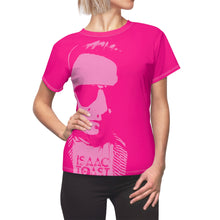 Load image into Gallery viewer, Bright Bi-Color Women's Cut Tee in Fuchsia and Pink
