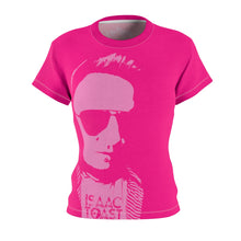 Load image into Gallery viewer, Bright Bi-Color Women's Cut Tee in Fuchsia and Pink
