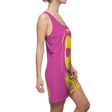 Load image into Gallery viewer, An Isaac Toast Racerback Dress in Fuchsia and Yellow
