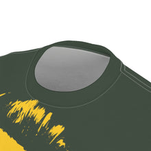 Load image into Gallery viewer, Bright bi-color Isaac Toast Unisex T-Shirt in Sage and Gold for DeeJay Ziploc

