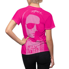 Load image into Gallery viewer, Bright Bi-Color Women's Cut Tee in Fuchsia and Pink
